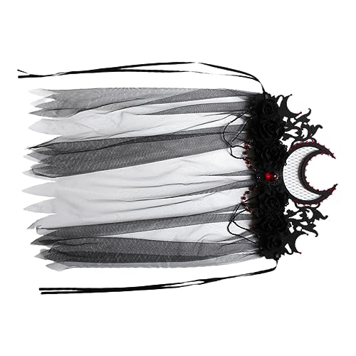 TINEASUR Einzigartiges Design Netz-kronen-stirnband Gothic-kopfbedeckung Stundenlang Bequem Geeignet Für Halloween Und Partys von TINEASUR