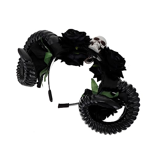 TINEASUR Halloween Cosplay Horned Skeleton Headdress Gruselige Party-dekoration Für Kostümpartys Und Maskeraden Unisex Haarband Für Unvergessliche Erlebnisse von TINEASUR
