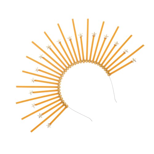 TINEASUR Krone Stirnband Mit Stern Göttin Haarband Für Party Hochzeit Fotografie Erwachsene Unisex von TINEASUR