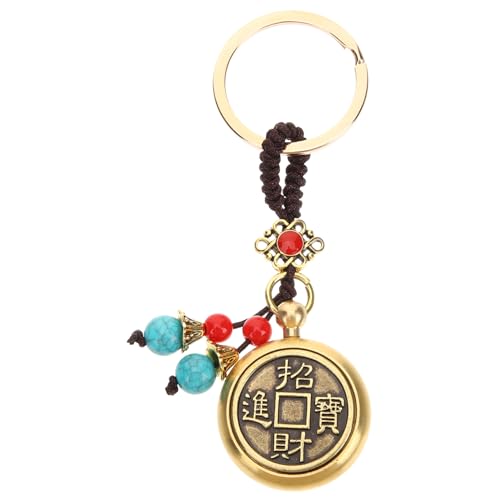 TINEASUR Hasen Schlüsselanhänger Aus Kupfer Chinesische Neujahrs Dekoration Vintage Feng Shui Glücksbringer Schlüsselring Für Kinder Und Erwachsene Ansprechende Hängende Anhänger von TINEASUR