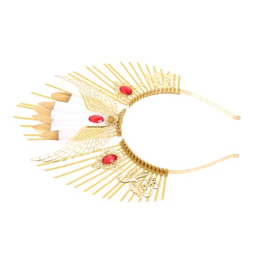 TINEASUR Heiligenschein Unserer Lieben Frau engelshaarreif hochzeitshaar schmuck DIY Kopfschmuck Stirnband für Mädchen Göttin Kostüm Party-Kopfschmuck Exquisites Stirnband Plastik Yellow von TINEASUR