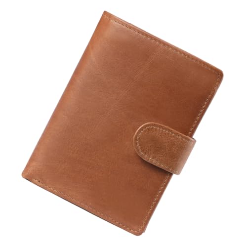 TINEASUR Herren Brieftasche Multifunktional Mit Mehreren Kartenfächern RFID Geschützt Für Bargeld Kreditkarten Personalausweis Leicht Und Tragbar Hellbraun von TINEASUR