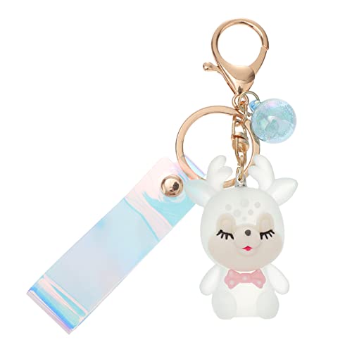 TINEASUR Hirsch Schlüsselanhänger Tier Schlüsselanhänger Paar Schlüsselanhänger Schlüsselanhänger Cartoon Schlüsselanhänger Geldbeutel Anhänger Schlüsselanhänger Süßer Charakter von TINEASUR