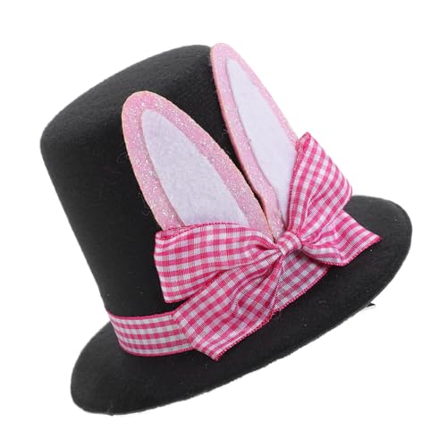 TINEASUR -haarclip Mit Mini-zylinderhut Und Hasenohren Festliches Haarschmuck-accessoire Für Damen Für Feiertagskostüme Und Partys Langlebig Und Bequem Für Unvergessliche Ostern von TINEASUR
