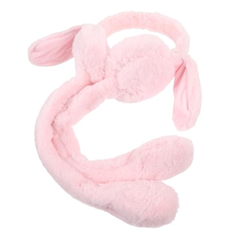 TINEASUR Kalte Ohrenschützer Plüsch-ohrwärmer Kaninchen Stirnband Plüsch Damen Ohrenschützer Hasenhut Mit Beweglichem Ohr Ski-ohrenschützer Ohrenwärmer Hasenohren Schnee-ohrenschützer von TINEASUR
