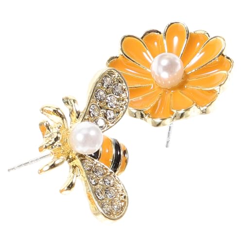 TINEASUR Kleine Asymmetrische Ohrstecker Biene und aus Farbige Boho Ohrringe für Frauen Langlebiger Schmuck für Partys Hochzeiten Geburtstage Stilvolle Damenohrringe von TINEASUR