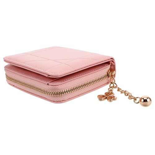 TINEASUR Kompakte Geldbörse Für Damen Und Mädchen Faltbare Quiltierte Pu- Geldtasche Mit Reißverschluss Kartenhalter Und Münzfach Stilvoll Und Leicht Für Täglichen Gebrauch von TINEASUR