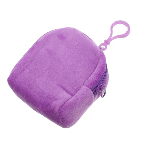 TINEASUR Süße Plüsch Geldbörse Kleine Schlüsselanhänger Tasche Münzbörse Mit Reißverschluss Für Kleingeld Und Kleinigkeiten Praktische Aufbewahrungstasche Zum Mitnehmen von TINEASUR