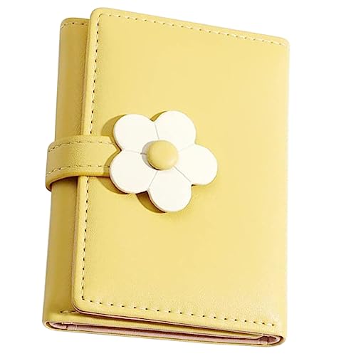 TINEASUR Kompakte Pu Geldbörse Für Mädchen Praktisches Kartenetui Mit Blumenmuster Für Kreditkarten Id Und Geschäftskarten Trendiges Design von TINEASUR