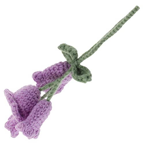 TINEASUR Handgefertigtes Häkelblumen Autoanhänger Maiglöckchen Dekoration Für Rückspiegel Kreative Autozubehör Für Innenraumgestaltung Perfektes Für Frauen von TINEASUR