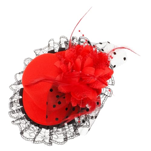 TINEASUR Mini Hut Für Damen Kleiner Fascinator Hut Feder Für Teeparty Tanz Geburtstagsfeier Und Mehr Anlässe von TINEASUR