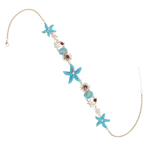TINEASUR Muschelanhänger Halskette Ozeanschmuck Für Frauen Boho-meereskette Muschelkettenanhänger Küstenstil Urlaubsschmuck Seesternanhänger Charm-halskette Sommer-strandschmuck von TINEASUR
