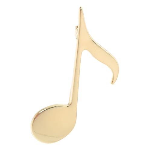 TINEASUR Musiknoten Brosche aus Langlebiger Zinklegierung Anstecknadel für Männer und Frauen Vielseitiges Accessoire für Jacken Taschen und Hüte Goldplattiert Stilvolles Musiksymbol von TINEASUR