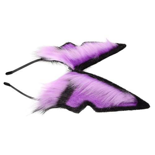 TINEASUR Wolfsstirnband Mit Ohren Aus Plüsch Für Damen Ohr-stirnbänder Für Cosplay-partys Und Halloween-events Kopfbedeckung Aus Plüsch Für Tierkostüme von TINEASUR