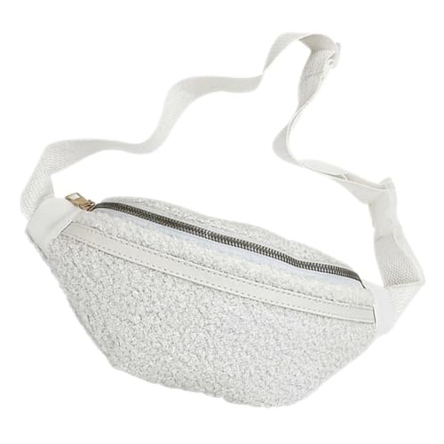 TINEASUR Damen Fanny Pack Plüsch Bauchtasche Verstellbare Gürteltasche Für Sport Freizeit Reisen Modische Umhängetasche Für Damen Bequem Und Praktisch Für Unterwegs von TINEASUR