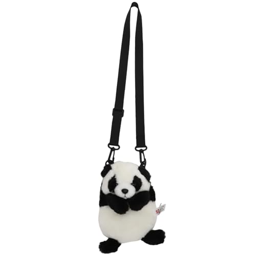 TINEASUR Panda Plüsch Tasche Umhängetasche Für Damen Schultertasche Cartoon Panda Form Handtasche Reise Party von TINEASUR