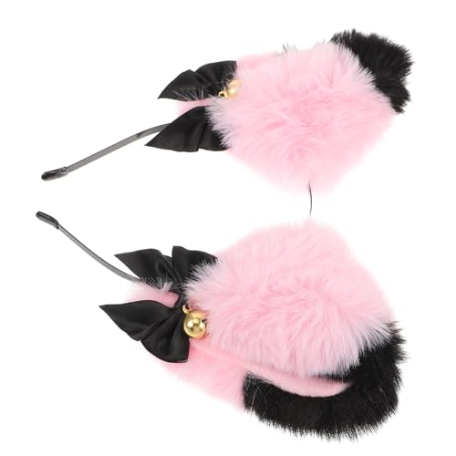 TINEASUR Tierohren Haarreif Für Damen Süße Cosplay Kopfbedeckung Füchsen Und Schleife Für Karneval Geburtstagsfeiern Und Themenpartys Weich Und Bequem Zu Tragen von TINEASUR