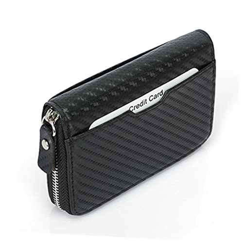 TINEASUR Geldbörse Herren Mit Reißverschluss RFID Schutz Pu Geldbörse Für Kreditkarten Personalausweis Bargeld Business Und Alltag von TINEASUR