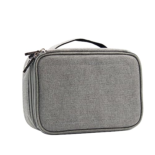 TINEASUR Doppellagige Aufbewahrungstasche Für Reise-datenkabel U-Disk Organizer Für Elektronikzubehör Gepolsterte Tasche Für Kleine Elektronikbox Leicht Und Tragbar von TINEASUR