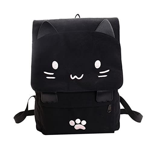 TINEASUR Rucksack Mit Katzenmuster Für Mädchen Große Schultasche Robuster Laptop-Rucksack Weiches Material von TINEASUR