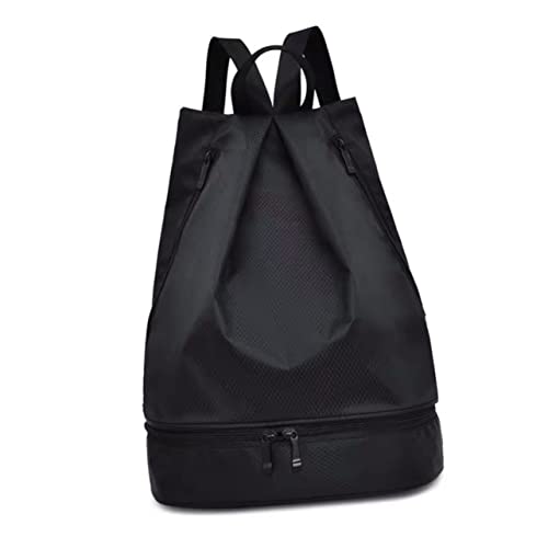 TINEASUR Drawstring Backpack wasserdichte Multifunktionssporttasche Für Fitness Schwimmen Strand Und Camping Separierender Schwarz von TINEASUR