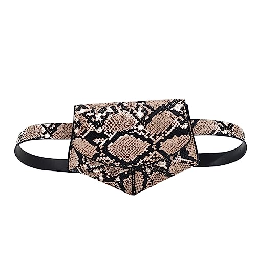 TINEASUR Cross Bag Damen Satteltasche Schlangenmuster Praktische Hüfttasche Für Die Arbeit Im Freien von TINEASUR