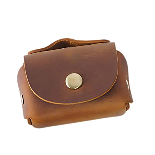 TINEASUR Schlüsselbox Mann Brieftasche Autoschlüsseltasche Herren-Geldbörse schlüssel aufbewahrung schlüsselaufbewahrung Key fob Schlüsseltasche aus Leder Schlüsseletui Echtes Leder Brown von TINEASUR