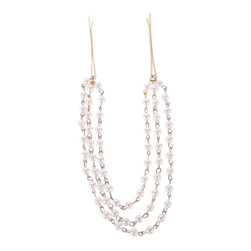 TINEASUR Seitliche Haarspange Für Die Hochzeit: Künstliche Perlenquasten-clips - Abnehmbare Ketten- Und Perlenspangen - Elegante Brautjungfern-accessoires Für Niedrige Dutts Und von TINEASUR