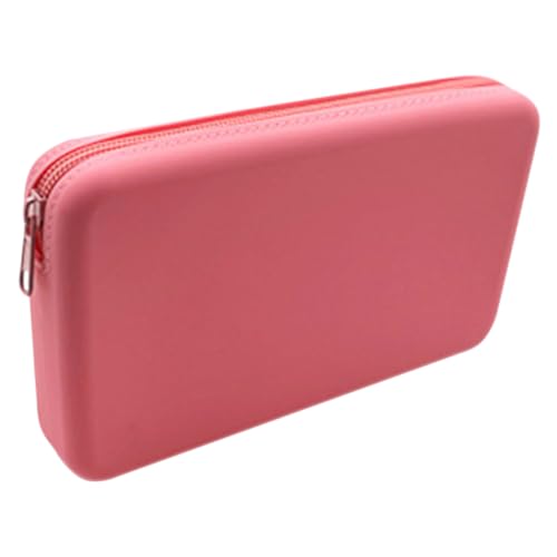 TINEASUR Kompakte Silikon Kosmetiktasche Wasserdichter Reise-Make-up Organizer Für Frauen Praktische Reißverschlusstasche Für Lippenstift Und Pinsel Für Unterwegs von TINEASUR