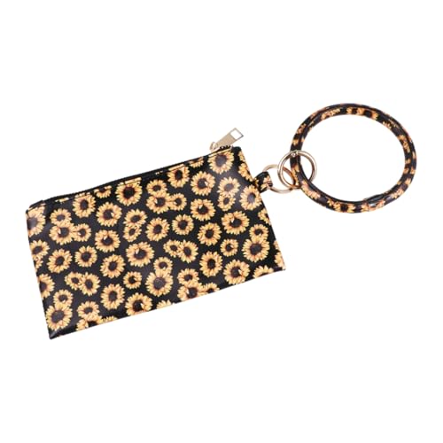 TINEASUR Tragbare Geldbörse Mit Sonnenblumenmuster Damen-geldbörse Multifunktionale Handytasche Für Visitenkarten Und Bargeld Robuste Textur Design von TINEASUR
