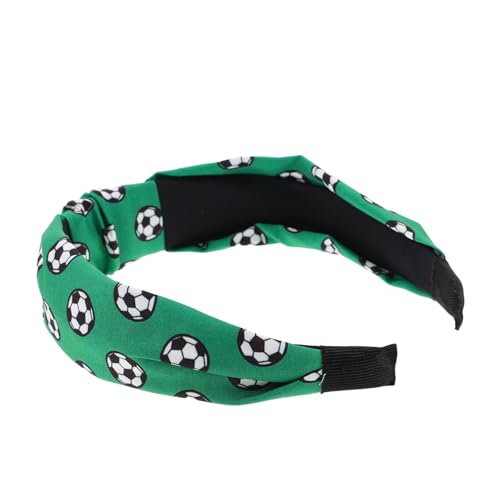 TINEASUR Sportliches Stirnband Mit Fußball-design Für Damen Und Elastisches Haarband Für Sportevents Für Workout Yoga Und Freizeitaktivitäten Strapazierfähig Und Perfektes Für von TINEASUR