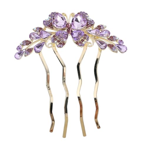 TINEASUR Strass-haarkamm Mit Kristallen Seitliche Haarspange Aus Legierung Für Damen Dekoratives Haar-accessoire Für Braut Und Tägliche Trage von TINEASUR