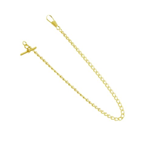 TINEASUR Metall-taschenuhrkette Mit T-bar-Schnalle Vintage-Stil Für Herren Und Damen Als Uhrenhalter Gürtel Und Taschenschmuck Auch Schlüsselanhänger von TINEASUR