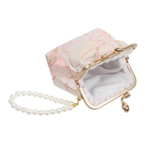 TINEASUR Vintage Handtasche Verzierte Clutch Geldbörse Für Damen Braut Abendtasche Blumen Geldbörse Mini Messenger Bag von TINEASUR