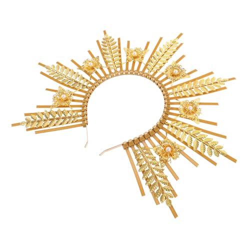 TINEASUR Meerjungfrau Party Göttliches Halo Haarband Für Frauen Elegante Haardekoration Festliches Kopfaccessoire Strahlendes Design Für Partys Und Anlässe Ideal Für Kostüme Und Feiern von TINEASUR