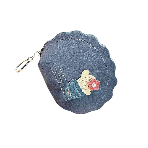 TINEASUR Münzbeutel Mit Kaktusmuster Mini-geldbörse Lässige Münztasche Schlüsselbehälter Wechseltasche Für Damen Und Mädchen Dunkelblau von TINEASUR