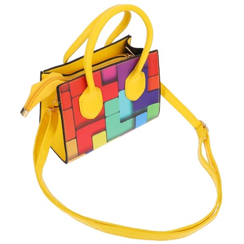 TINEASUR Damen Umhängetasche in Kontrastierenden Farben Modische Schultertasche Vielseitige Cross Body Tasche Geeignet Für Reisen Schule Und Alltag Mit Praktischem Stauraum Für Handy von TINEASUR