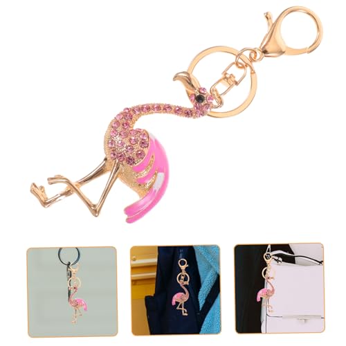 TINEASUR Schlüsselband Flamingo Strass Schlüsselanhänger Schlüsselanhänger Kreative Schlüsselanhänger Für Dekorative von TINEASUR