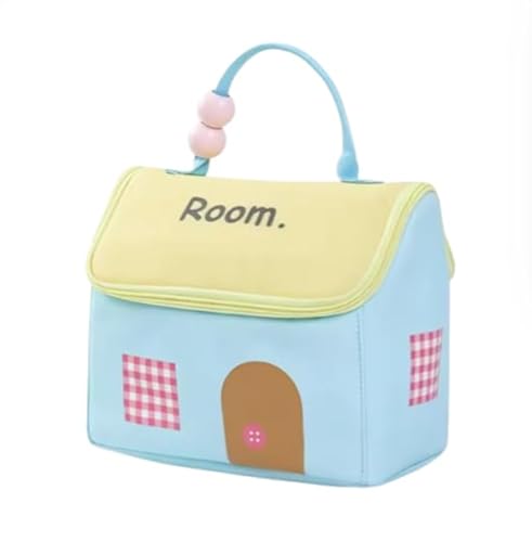 Tragbare Makeup Tasche,Schminktasche,Reisekosmetiktasche,Reise Große Make Up Tasche Für Damen,wasserdichte Kosmetikkoffer,Reise Toilettentasche Damen,Makeup Tasche Mit Organizer (Blau) von TINGGATG