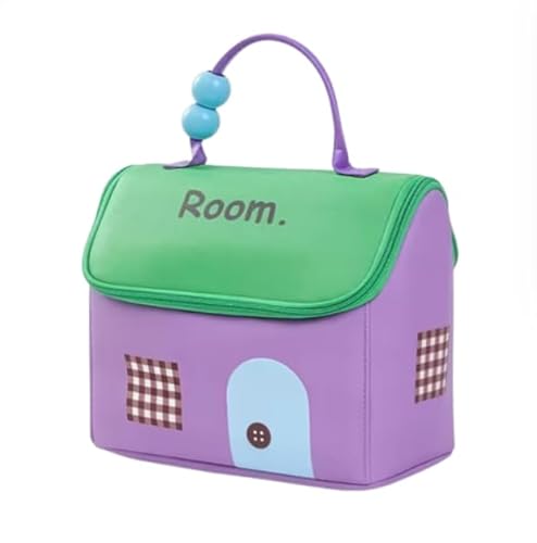 Tragbare Makeup Tasche,Schminktasche,Reisekosmetiktasche,Reise Große Make Up Tasche Für Damen,wasserdichte Kosmetikkoffer,Reise Toilettentasche Damen,Makeup Tasche Mit Organizer (Violett) von TINGGATG