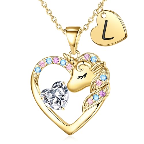 TINGN Einhorn Geschenke für Mädchen - Einhorn Kette Halskette Mädchen Buchstaben Kette Schmuck Geburtstagsgeschenk Ostergeschenke für Kinder Geschenke 4 5 6 7 8 9 10 11 12 Jahre Kinder Tochter Enkelin TINGN Einhorn Geschenke für Mädchen - Einhorn Kette Halskette Mädchen Buchstaben Kette Schmuck Geburtstagsgeschenk Ostergeschenke für Kinder Geschenke 4 5 6 7 8 9 10 11 12 Jahre Kinder Tochter Enkelin von TINGN