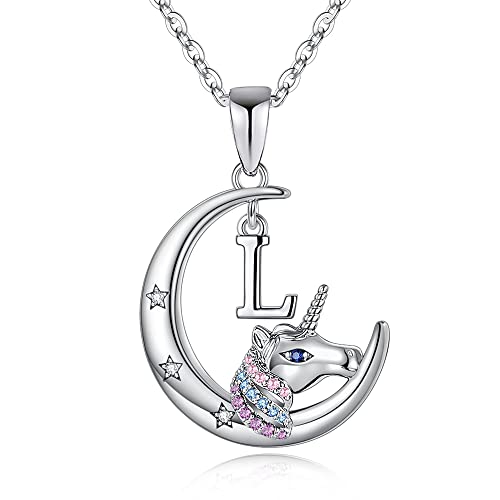 TINGN Einhorn Geschenke für Mädchen, Einhorn Kette Mädchen Silber Kette mit Buchstaben Halskette Mädchen Geschenke für Mädchen 6 7 8 9 10 Jahre Geburtstagsgeschenk für Teenager Mädchen Tochter Enkelin TINGN Einhorn Geschenke für Mädchen, Einhorn Kette Mädchen Silber Kette mit Buchstaben Halskette Mädchen Geschenke für Mädchen 6 7 8 9 10 Jahre Geburtstagsgeschenk für Teenager Mädchen Tochter Enkelin von TINGN