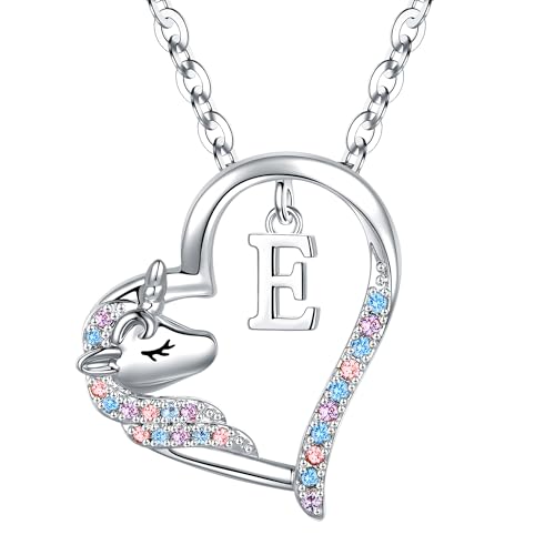 TINGN Einhorn Halskette für Mädchen - Buchstaben Kette Geschenk für Teenager - Geburtstagsgeschenk TINGN Einhorn Halskette für Mädchen - Buchstaben Kette Geschenk für Teenager - Geburtstagsgeschenk von TINGN