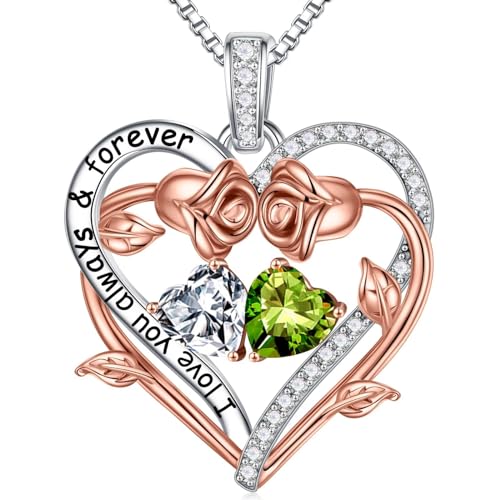 TINGN Geschenke für Frauen - Jahrestag, Hochzeitstag, Freundin Geburtstag, Muttertag - April Halskette Silber 925 Schmuck TINGN Geschenke für Frauen - Jahrestag, Hochzeitstag, Freundin Geburtstag, Muttertag - April Halskette Silber 925 Schmuck von TINGN