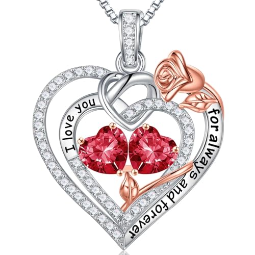 TINGN Geschenke für Frauen Sie - Geburtsstein Halskette Damen Silber 925 Kette Schmuck Valentinstag Weihnachten Muttertag Jahrestag Geburtstag Geschenke für Sie Freundin Ehefrau Mutter TINGN Geschenke für Frauen Sie - Geburtsstein Halskette Damen Silber 925 Kette Schmuck Valentinstag Weihnachten Muttertag Jahrestag Geburtstag Geschenke für Sie Freundin Ehefrau Mutter von TINGN