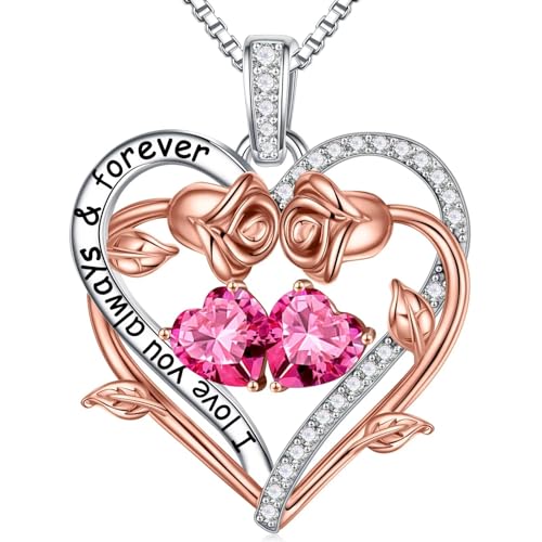 TINGN Geschenke für Frauen Sie - Geburtsstein Halskette Damen Silber 925 Kette Schmuck Valentinstag Weihnachten Muttertag Jahrestag Geburtstag Geschenke für Sie Freundin Ehefrau Mutter TINGN Geschenke für Frauen Sie - Geburtsstein Halskette Damen Silber 925 Kette Schmuck Valentinstag Weihnachten Muttertag Jahrestag Geburtstag Geschenke für Sie Freundin Ehefrau Mutter von TINGN