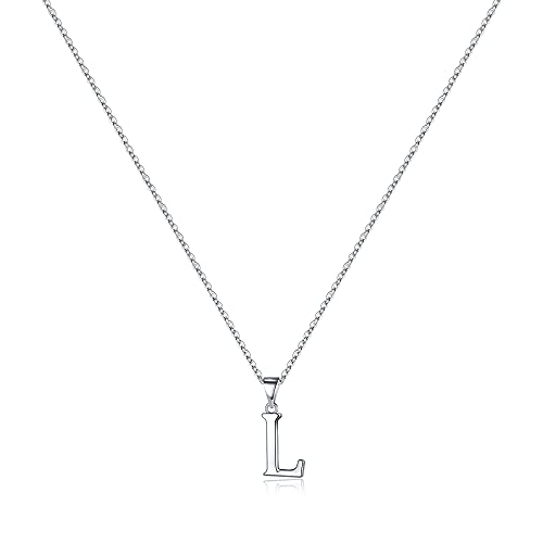 TINGN Muttertagsgeschenke für Mama Halskette Damen, Silber 925 Kette mit Buchstaben L Kette Initialen Halskette Anhänger Silberkette Damen Mädchen Muttertag Geburtstaggeschenk für Frauen Mama Geschenk von TINGN