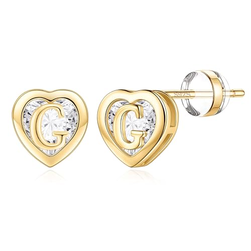 TINGN Ohrringe für Mädchen - Goldene Buchstaben Ohrstecker, Teenager Geschenk, Damen Stecker Ohrringe von TINGN