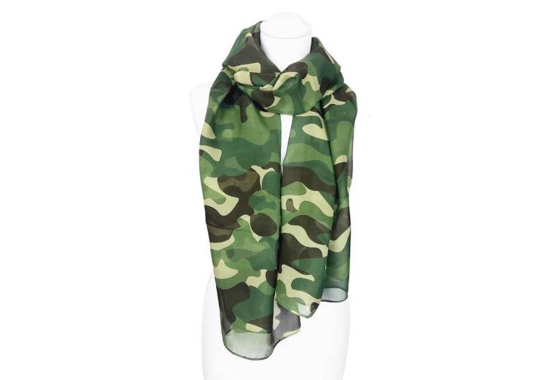 TINITEX Seidenschal Seidenschal Halstuch Schal Camouflage von TINITEX