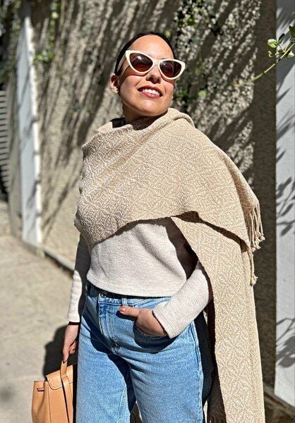 TINKU -Celebrating Bolivian Heritage 100% Alpaka XL - Schal (WARA) aus Bolivien (Handgewebt) von TINKU -Celebrating Bolivian Heritage